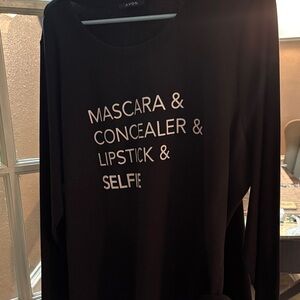 Avon Black Long Sleeve with Bold Text